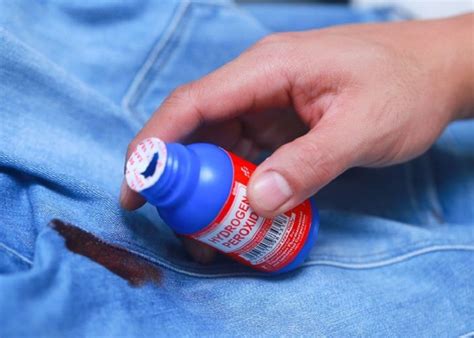 remove blood from denim